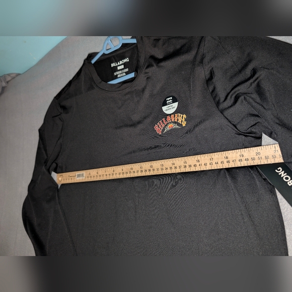 Billabong Surf Shirt Throwback Long Sleeve Mens Shirt Black Size Large L New $70 - Picture 10 of 14